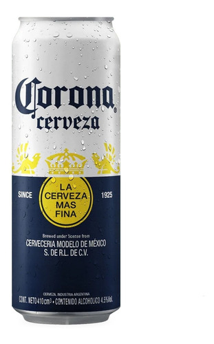 Cerveza Corona Lata 410 Ml