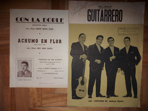 Imagen 8 de 10 de Antiguas Partituras De Folklore. Lote De 13. Ian 473