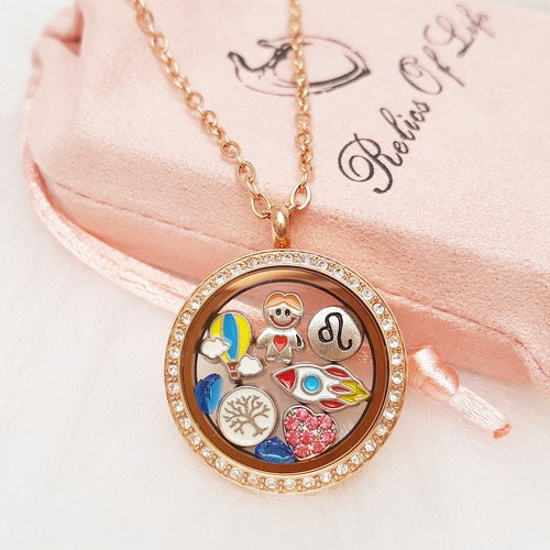 10 Unidades Charm Flutuante Para Relicário Medalhão Secrets. Cor Relíquias do A ao M