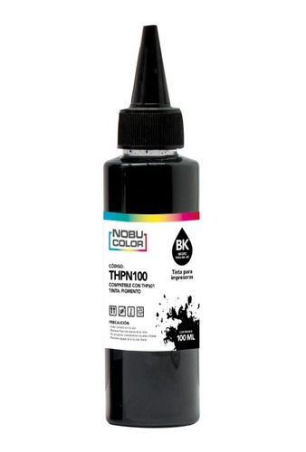 Tinta Pigmento Negro 100ml. Para Hpp