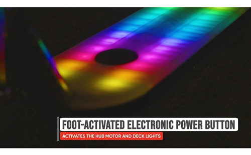 Scooter Eléctrico Razor Con Luces Led De Colores