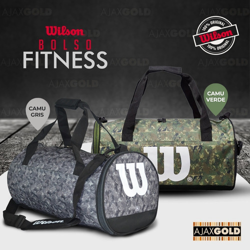 Imagen 5 de 8 de Bolso Wilson Deportivo Viaje Urbano Gym Bolsillo Reforzados