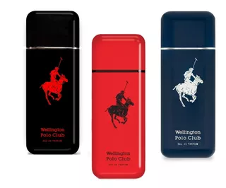 Perfume Hombre Wellington Polo Club Black Red Blue Edp 90ml