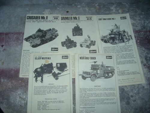 36 Manuales P/ Armado Maquetas Vehiculos 2° Guerra Mundial M