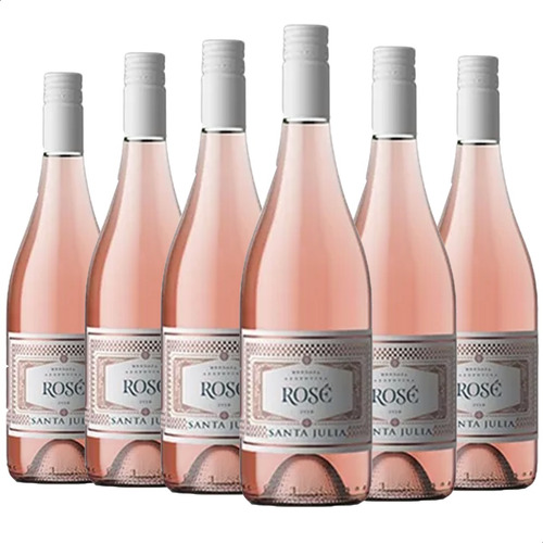 Vino Santa Julia Rose 750 Ml Rosado Botella Pack Caja X6