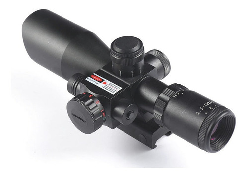 Imagem 3 de 5 de Luneta Profissional Com Laser 2.5-10x40 Zoom 10x Espingarda
