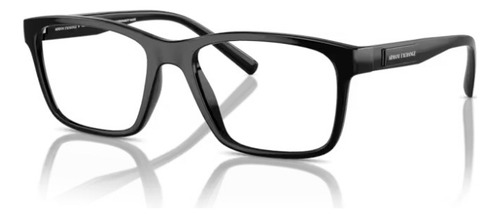 Lentes Armani Exchange Ax3114 Oftalmico Color 8158 Siny Black