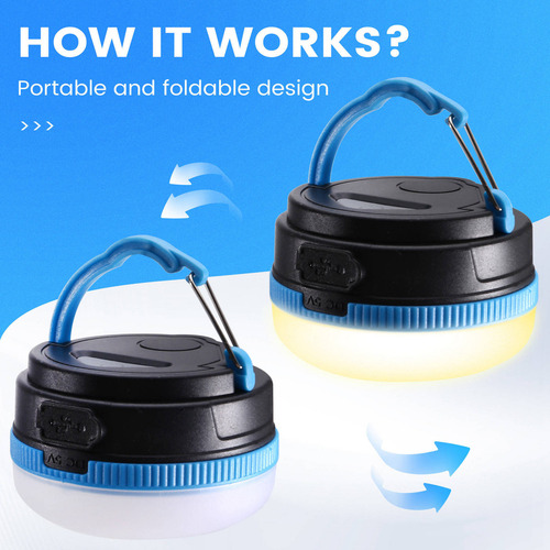 Luz Led Para Tienda De Campaña Al Aire Libre, Lámpara Colgan