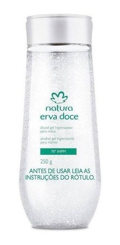 Natura Erva-doce - Álcool Gel - 70 Inpm - Kit Com 2