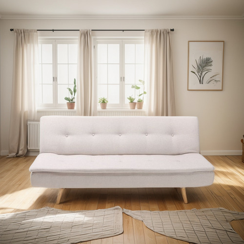Sofacama Atlanta Estilo Escandinavo Color Beige