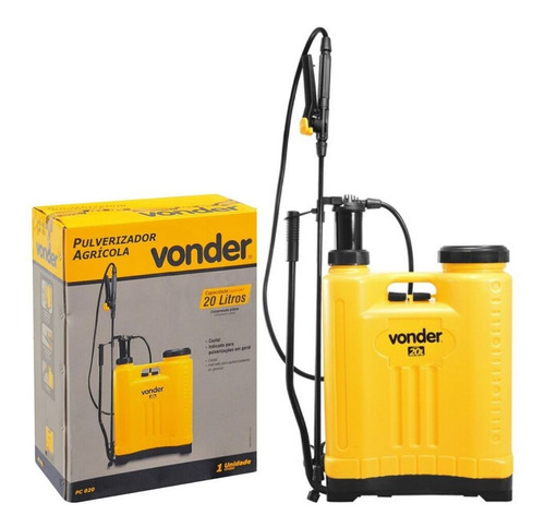 Pulverizador Manual De Compressão Prévia Pc020 Vonder - 20l