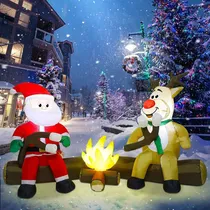 Comprar Joliyoou Decoraciones Inflables De Navidad, 7ft Blowup Sa...