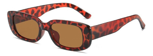 [nuevas] Trendy Gafas Animal Print Aesthetic Rectangulares