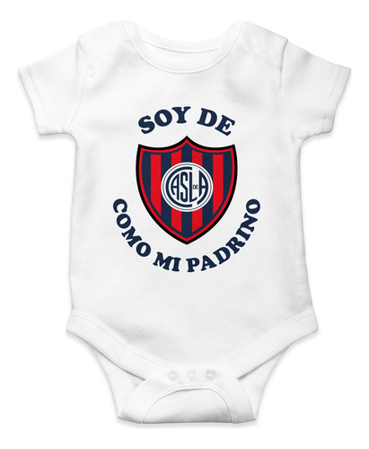 Body Para Bebé San Lorenzo Almagro Como Mi Papá Algodón