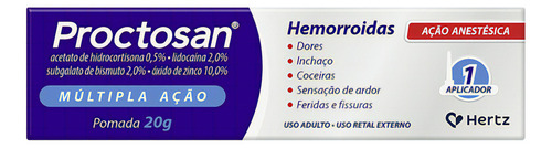 Proctosan Pomada 20gramas Tratamento De Hemorroides