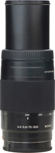 Objetiva Para Sony Zoom 75-300mm + Filtro De Proteção Sony Sal Preto (Usado)