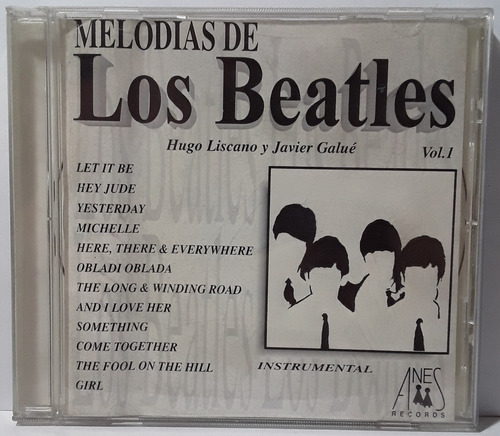 Cd Hugo Liscano Y Javier Galue - Melodias De Los Beatles