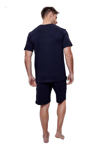 Imagen 4 de 8 de Pijama Eyelit Combinado Hombre Algodon Verano Art 1939