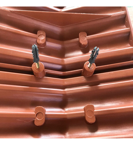Pingadeira Capa De Muro Rufo Plástica Resistente Kit 06 Pç