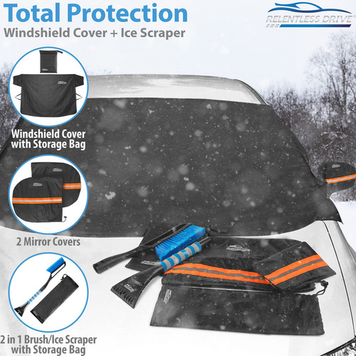 Kit De Funda De Parabrisas Para Coche Para Hielo Y Nieve Inc