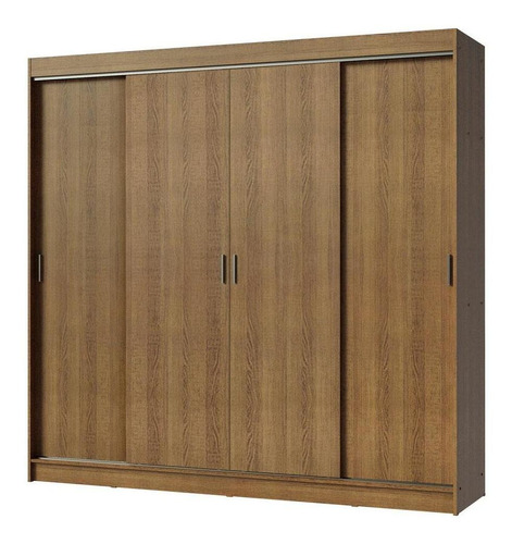 Guarda-roupa Casal Austin Madesa 4 Portas De Correr 3 Gav R Cor Rustic 10285Z