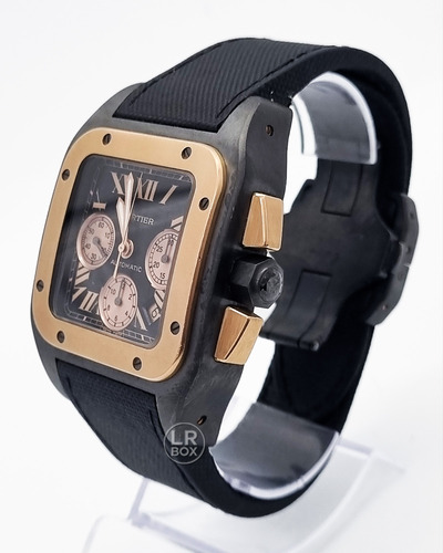 Cartier Santos 100 Xl Chronograph Rosegold & Titanium Dlc (Usado)