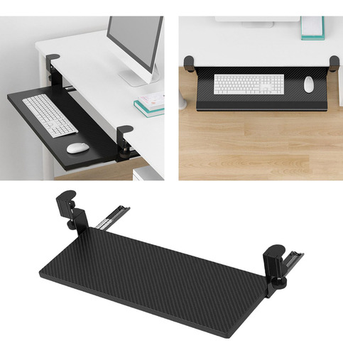 Bandeja De Teclado Ajustable Debajo Del Escritorio Fácil S