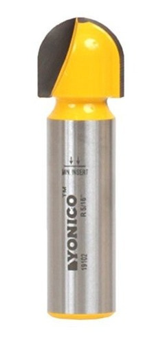 Yonico 19102 Core Box Router Bit 58 Diametro 516 Radius 12 S