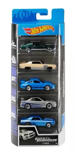 Pack De 5 Hot Wheels - Fast And Furious - Velozes E Furiosos