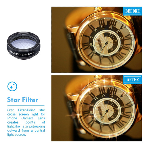 Kit De Fotografía Con Lente Macro Gran Angular Apexel Para T
