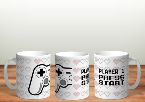 Combo Tazas De Cerámica San Valentin: Playstation Pareja #r