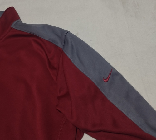 Sudadera Nike Talla M Mediana Color Vino Y Gris (Usado)