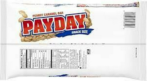 Paquete De 2 Bolsas De Payday Snack Size Candy Bars 11.6oz (