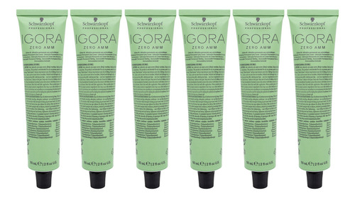 Schwarzkopf Igora Zero X6 Tintura Sin Amoníaco Cabello 60ml