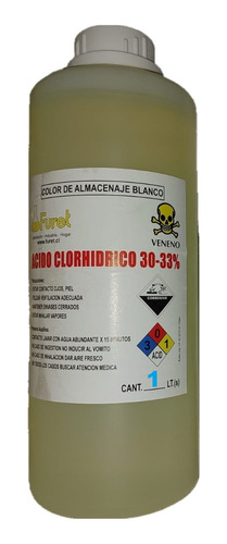 Ac Clorhidrico 1 Litro 30% Puro Metales Joyeria Oro Sellados