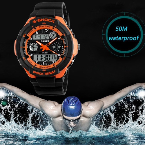 Imagen 4 de 5 de Reloj Contra Agua Skmei De Joven Deportivo An?logo Digital