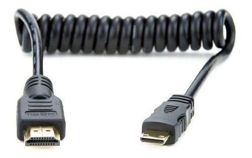 Imagen 1 de 1 de Cable Espiral Mini Hdmi A Hdmi 30cm Átomos