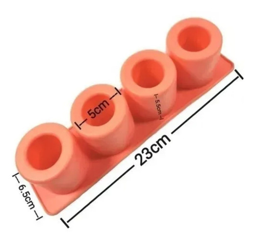 Imagen 2 de 5 de Molde Para Hacer Macetas Molde Silicona X 4 Para Maceta