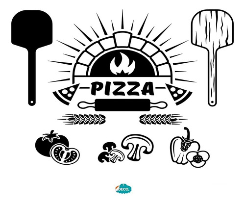 Vinil Logotipo Pizza Deco®