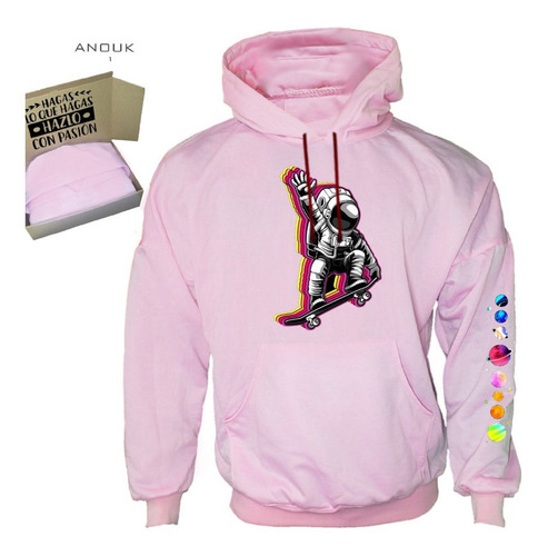 Imagen 8 de 10 de Buzo Hoodie Personalizado Saco Astronauta Planetas Unisex