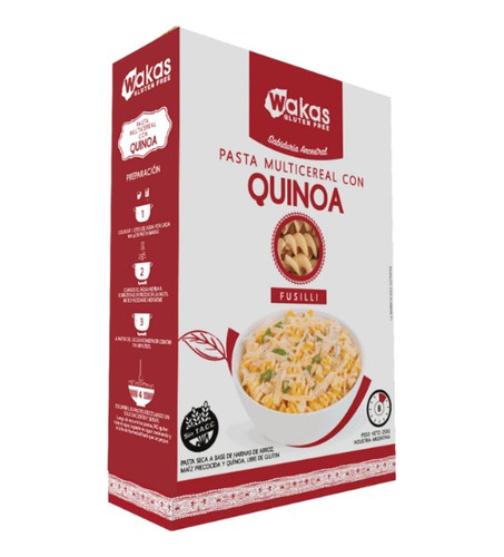 Pasta Multiceral Quinoa Wakas 250 G