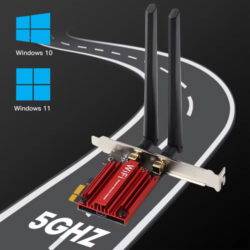 Tarjeta De Red Inalámbrico Wifi 6 Bluetooth 5.2 Ax1800 Mbps