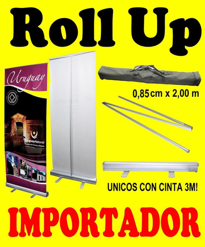 Roll Up Importador Directo!. Con Cinta 3 M 12 Unidades