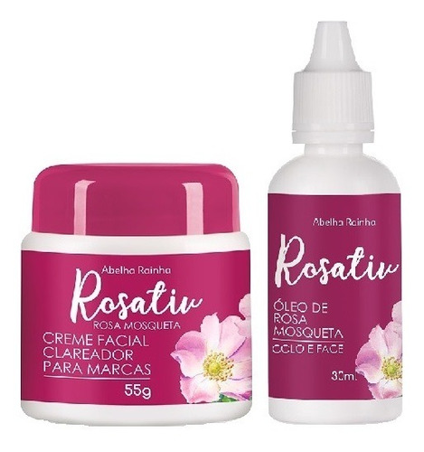 Kit Rosativi - Óleo De Rosa Mosqueta + Creme Clareador