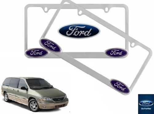 Par Porta Placas Ford Windstar 3.8 2003 Original