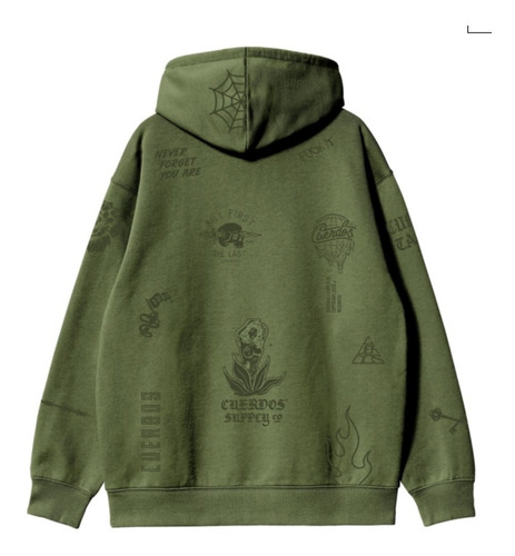 Imagen 2 de 6 de Buzo Zip Hoodie Cuerdos Hades Palmera -all Motors-