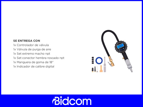 Inflador Y Medidor Para Neumáticos De Todo Tipo De Vehículos