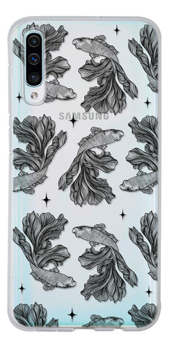 Funda Para Galaxy Pez Beta Patrón Antigolpes Case Anticaidas