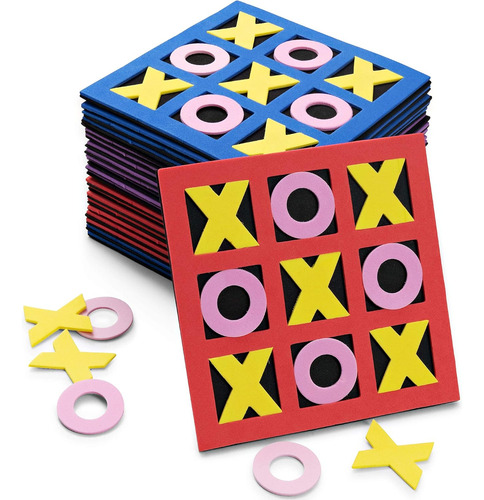 Tic Tac Toe (paquete A Granel De 24) Mini Juegos De Mesa De