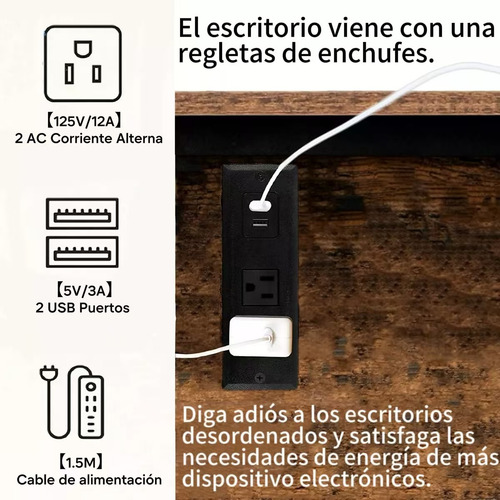 Escritorio Librero Ejecutivo Para Computadora Diseño Moderno